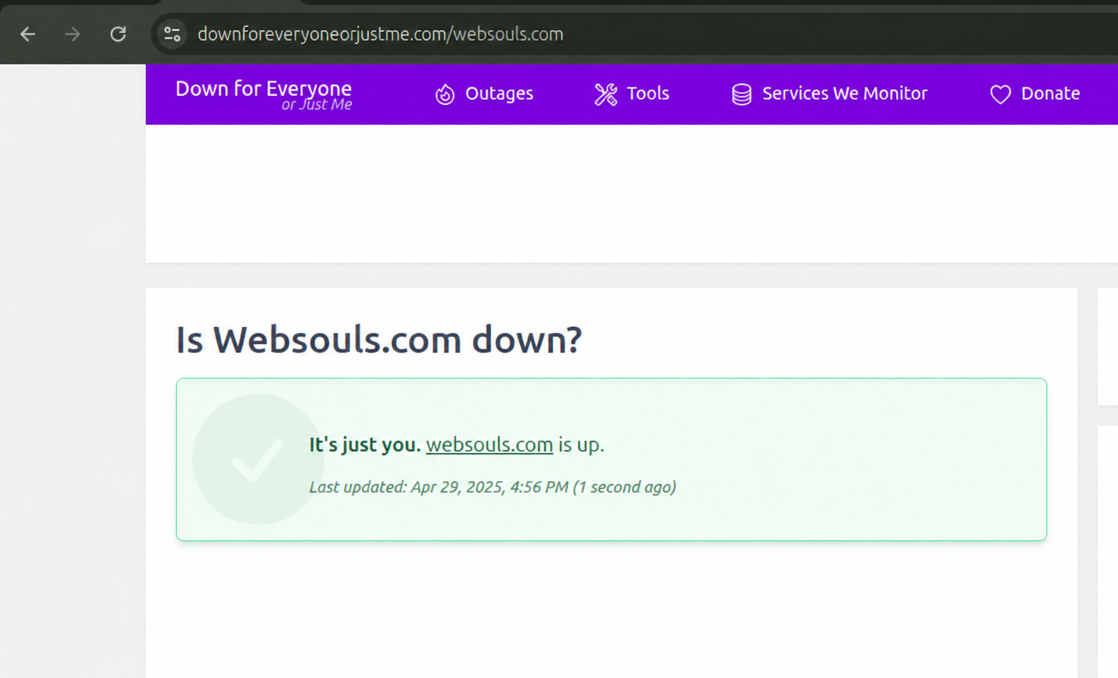 Check Your Internet Connection